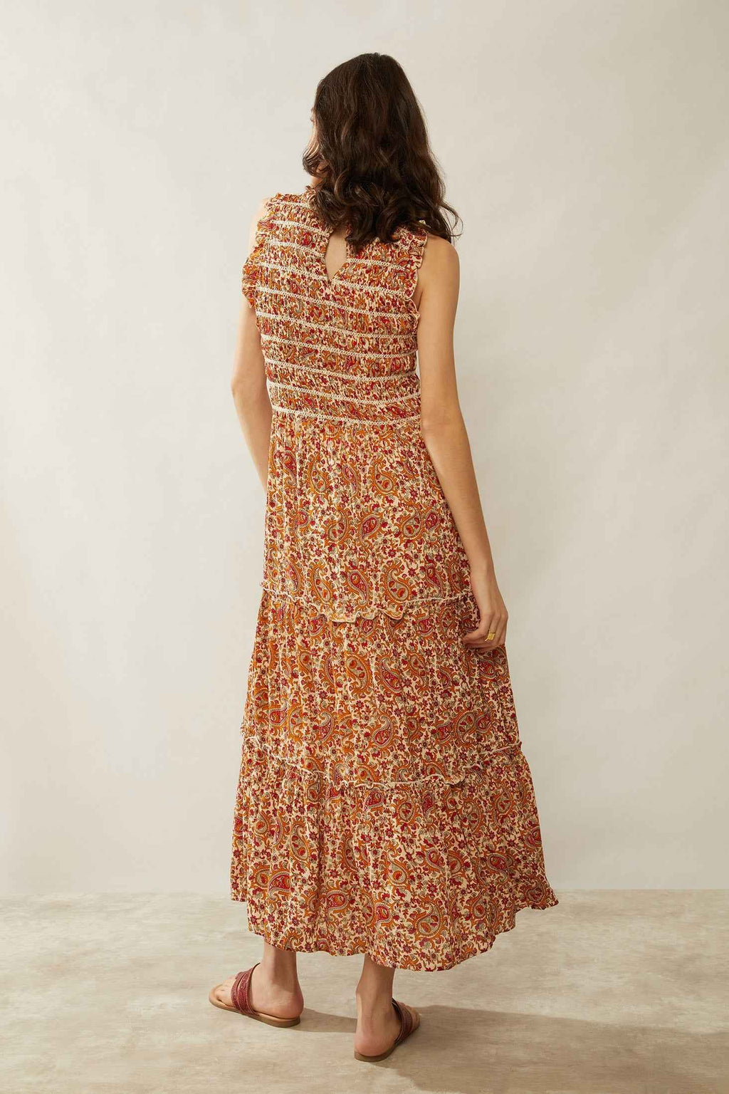 Bohera Nikki Reyn Paisley Ruffle Dress