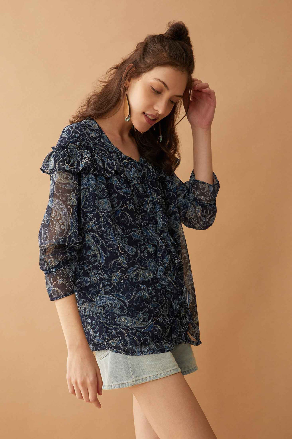Bohera Meridonna Paisley Top