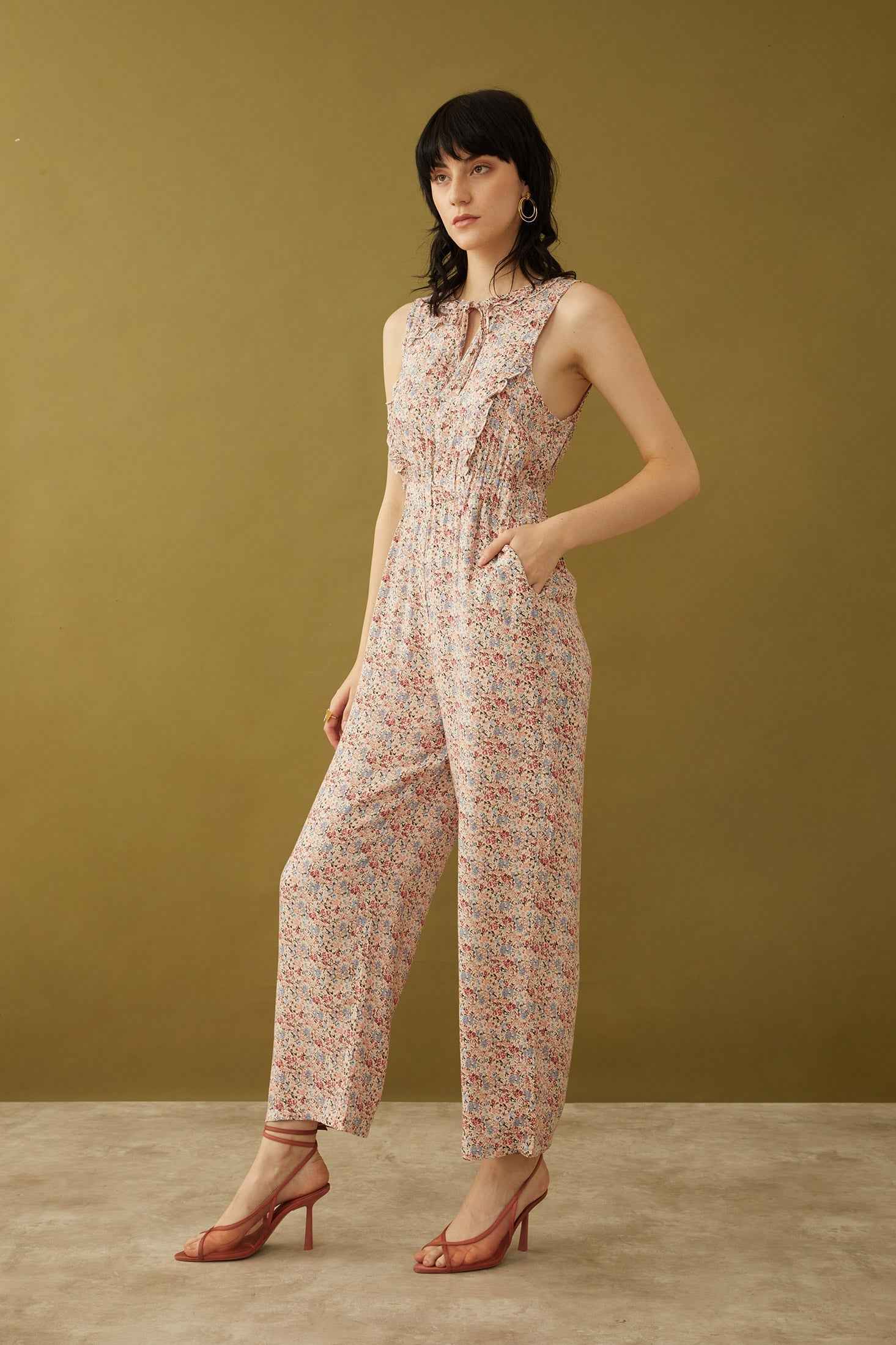Bohera Nakoa Floral Ruffle Jumper