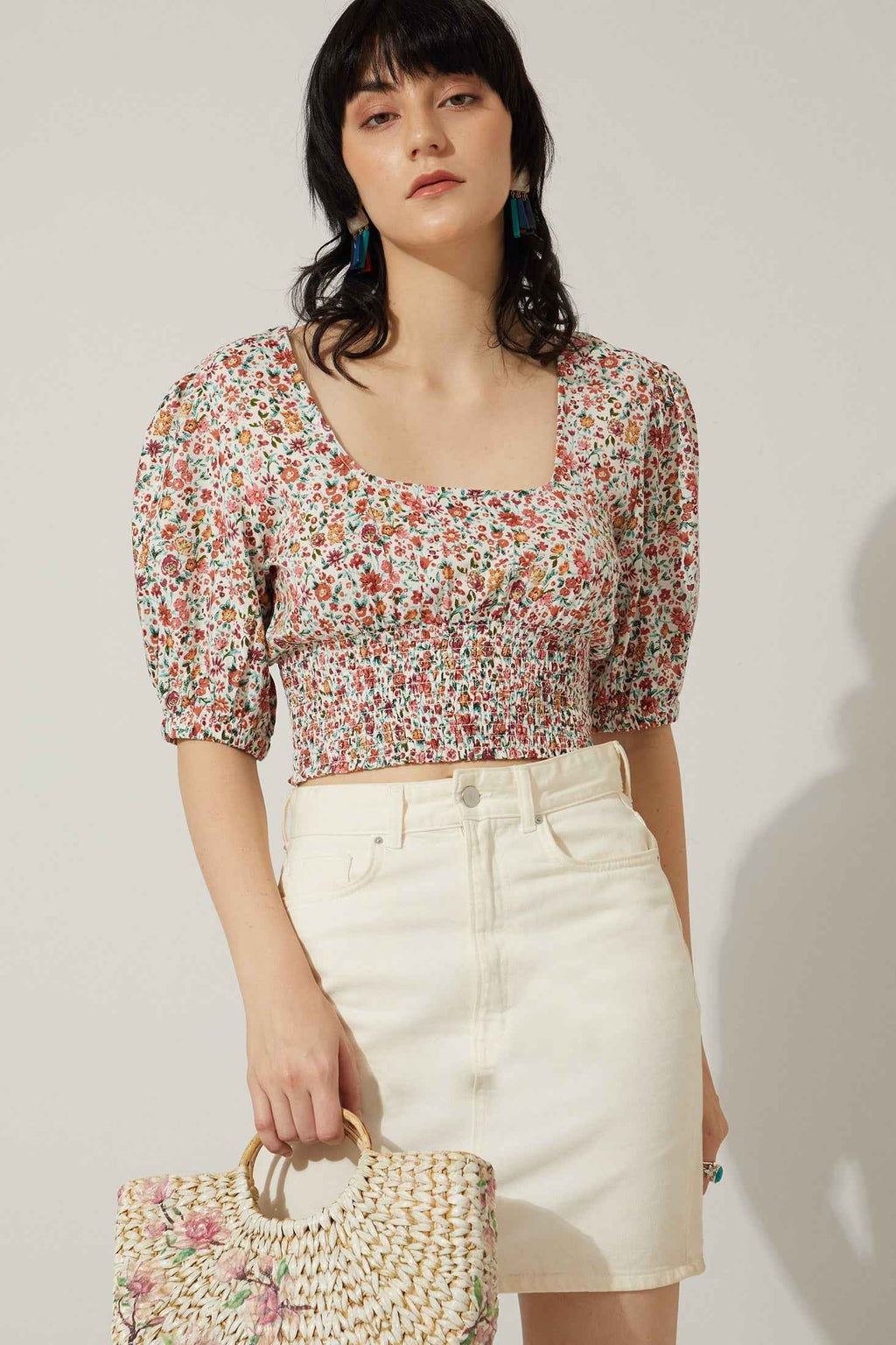 Bohera Juleebee Short Waist Floral Top