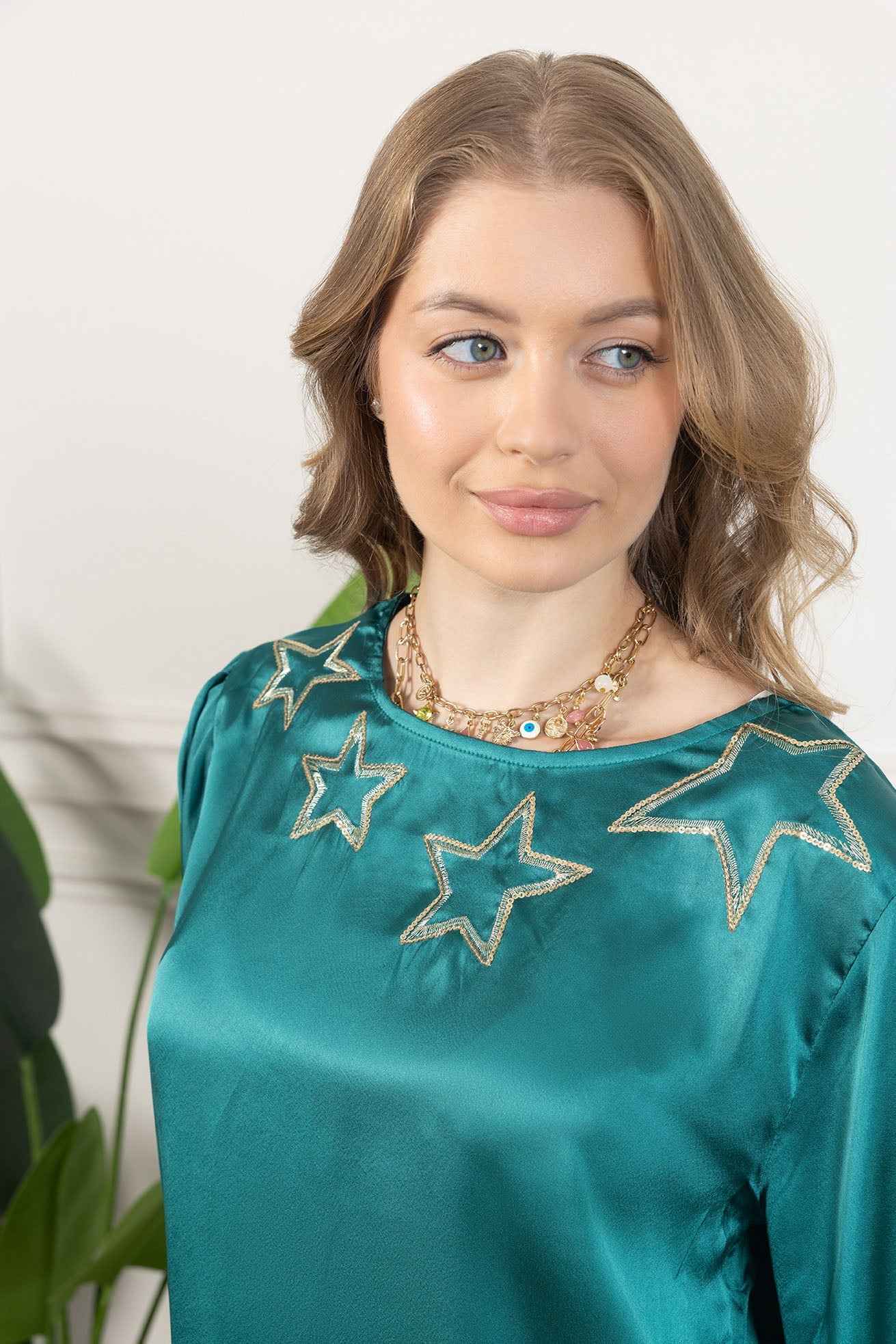 Shooting Stars Scoop Neck Top