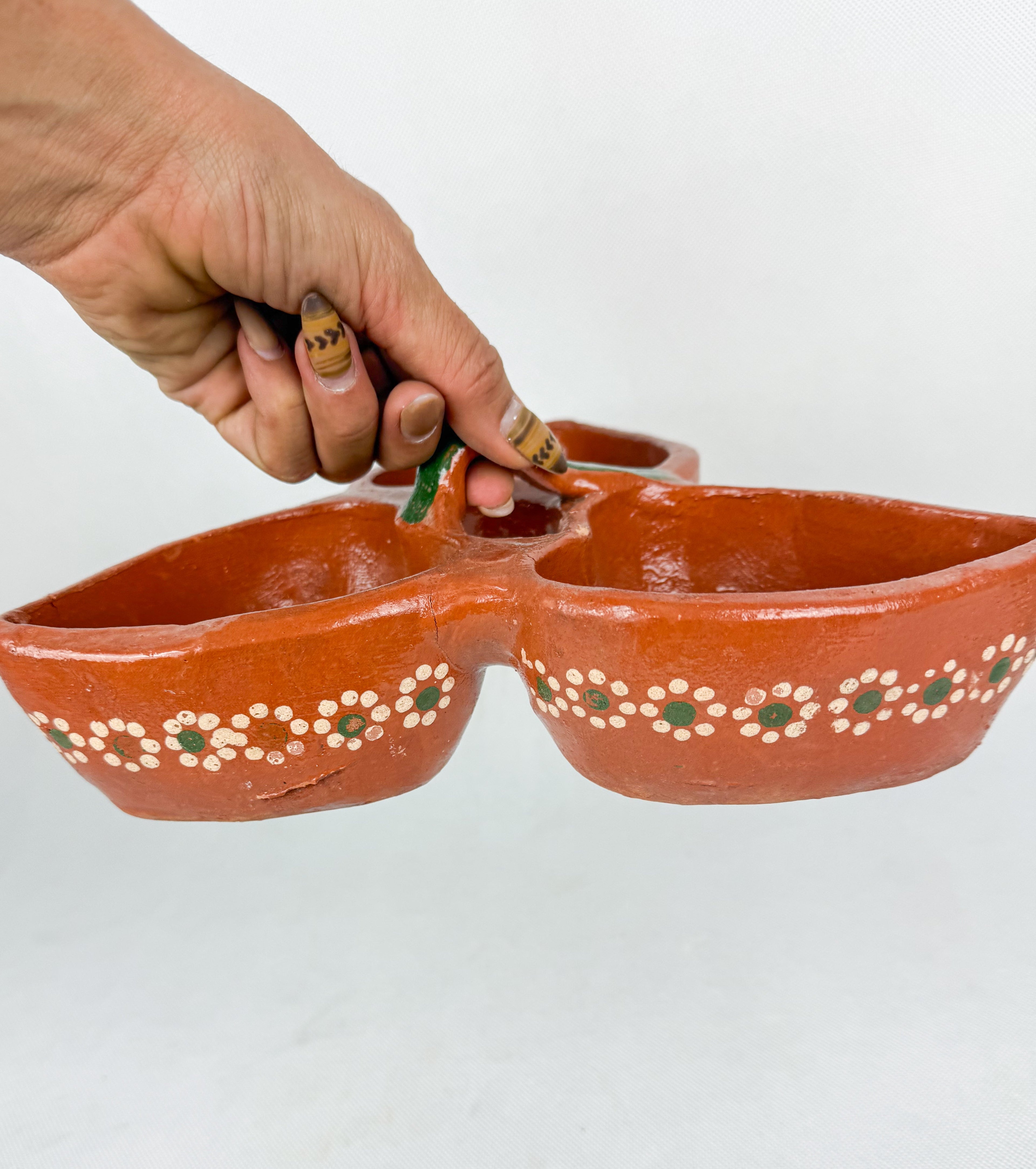 Traditional Clay bowl 3 in 1 - Salsera 3 en 1 by TheMexHub