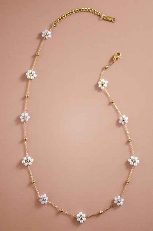 Flowers Chain Necklace