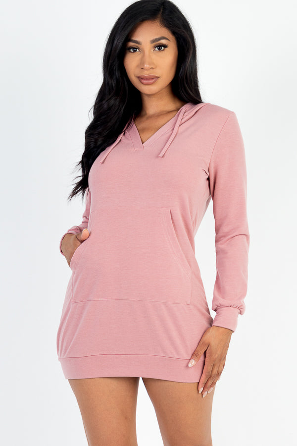 French Terry Hoodie Dress (CAPELLA) - Goddess Imports Marketplace