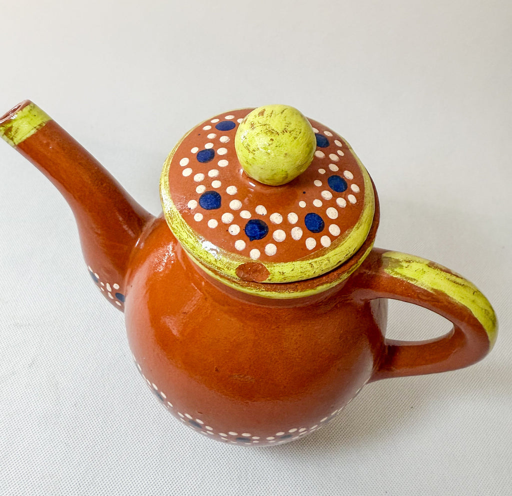 Traditional Mexican Tea Pot Set 16pc - Juego de Te Barro by TheMexHub