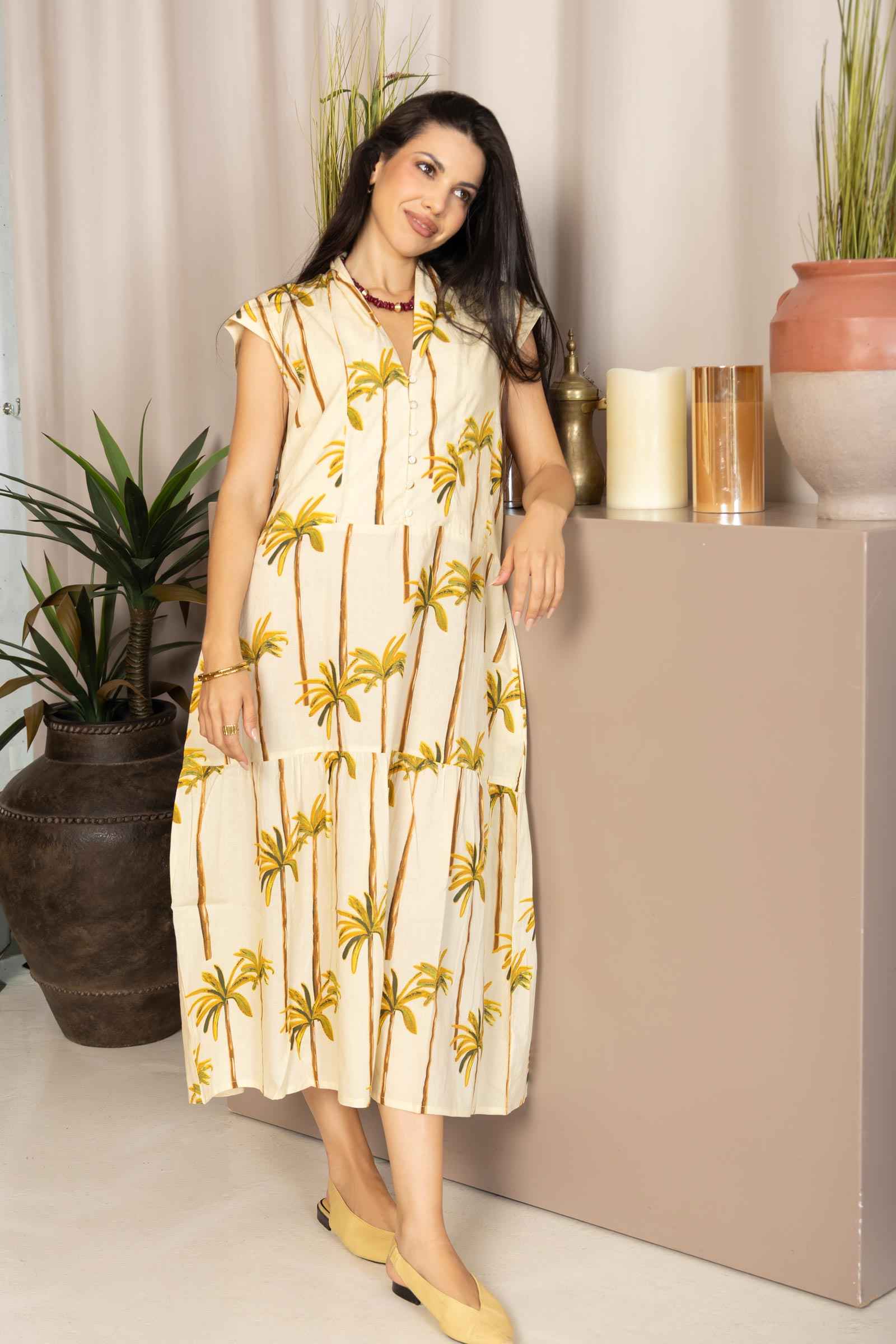 La Palma Retreat Dress In Off White