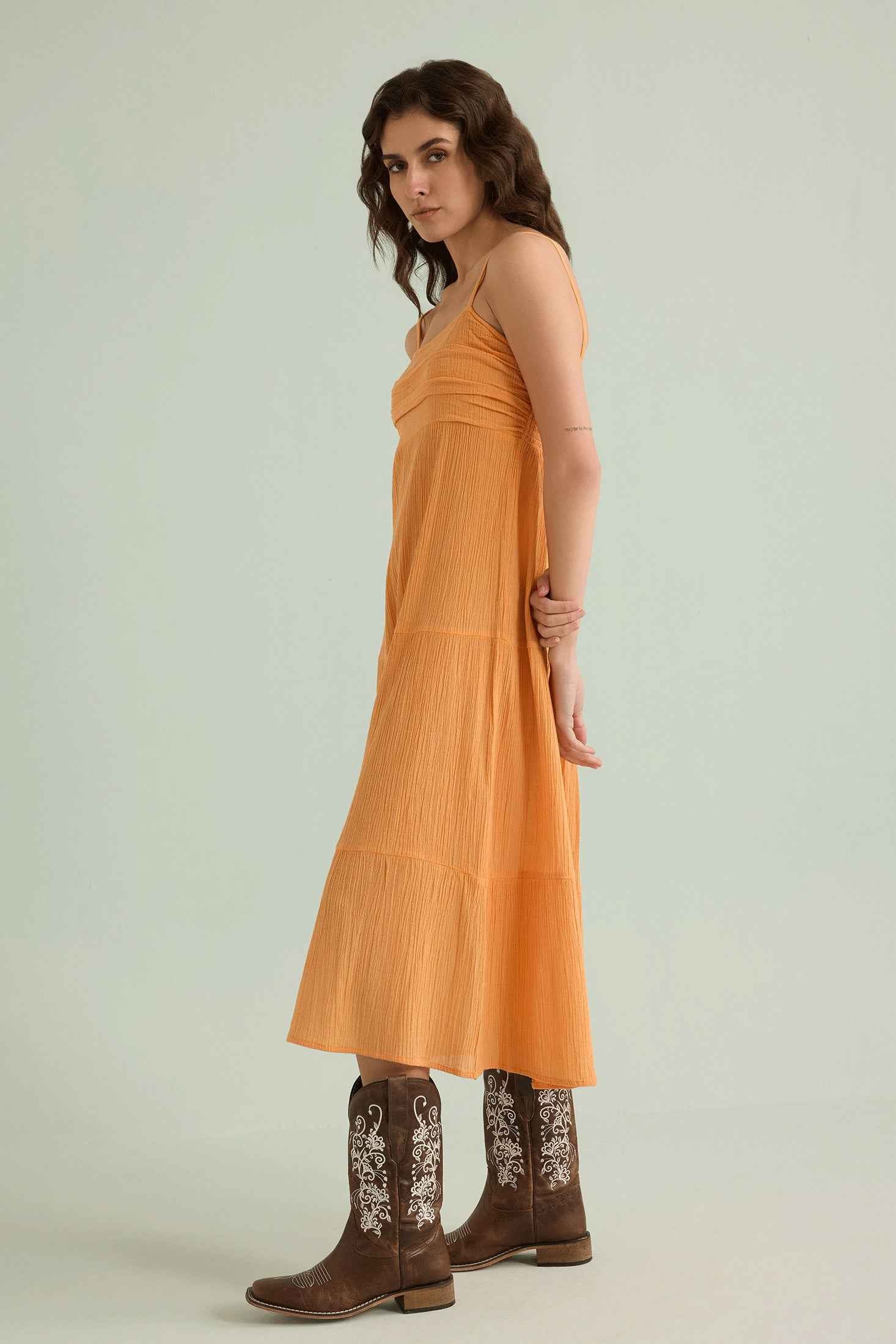 Olivia's Dream Dress In Orange
