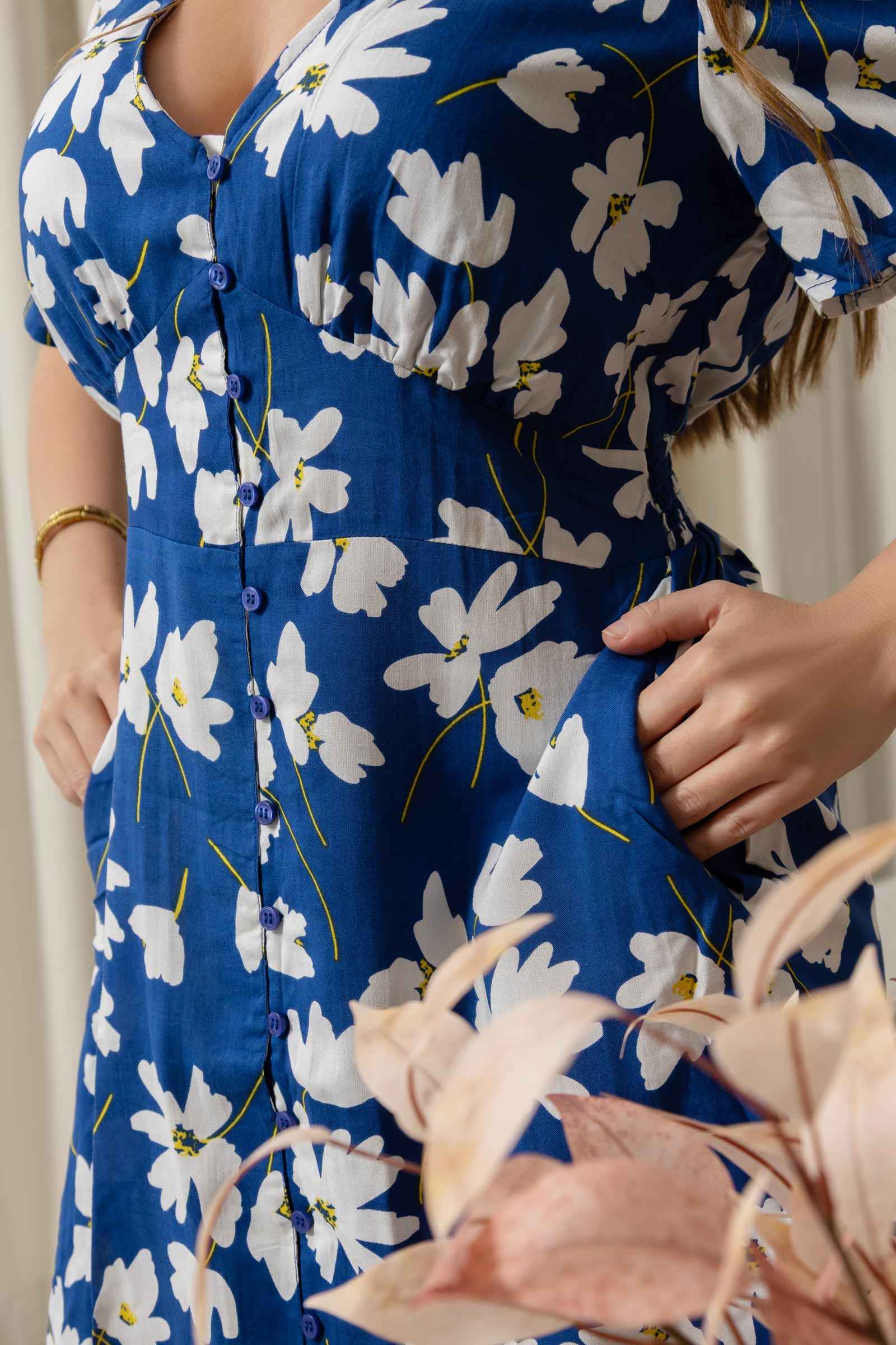 Sophia's Garden Dress In Blue