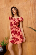 Lillian's Glow Up Dress In Peach