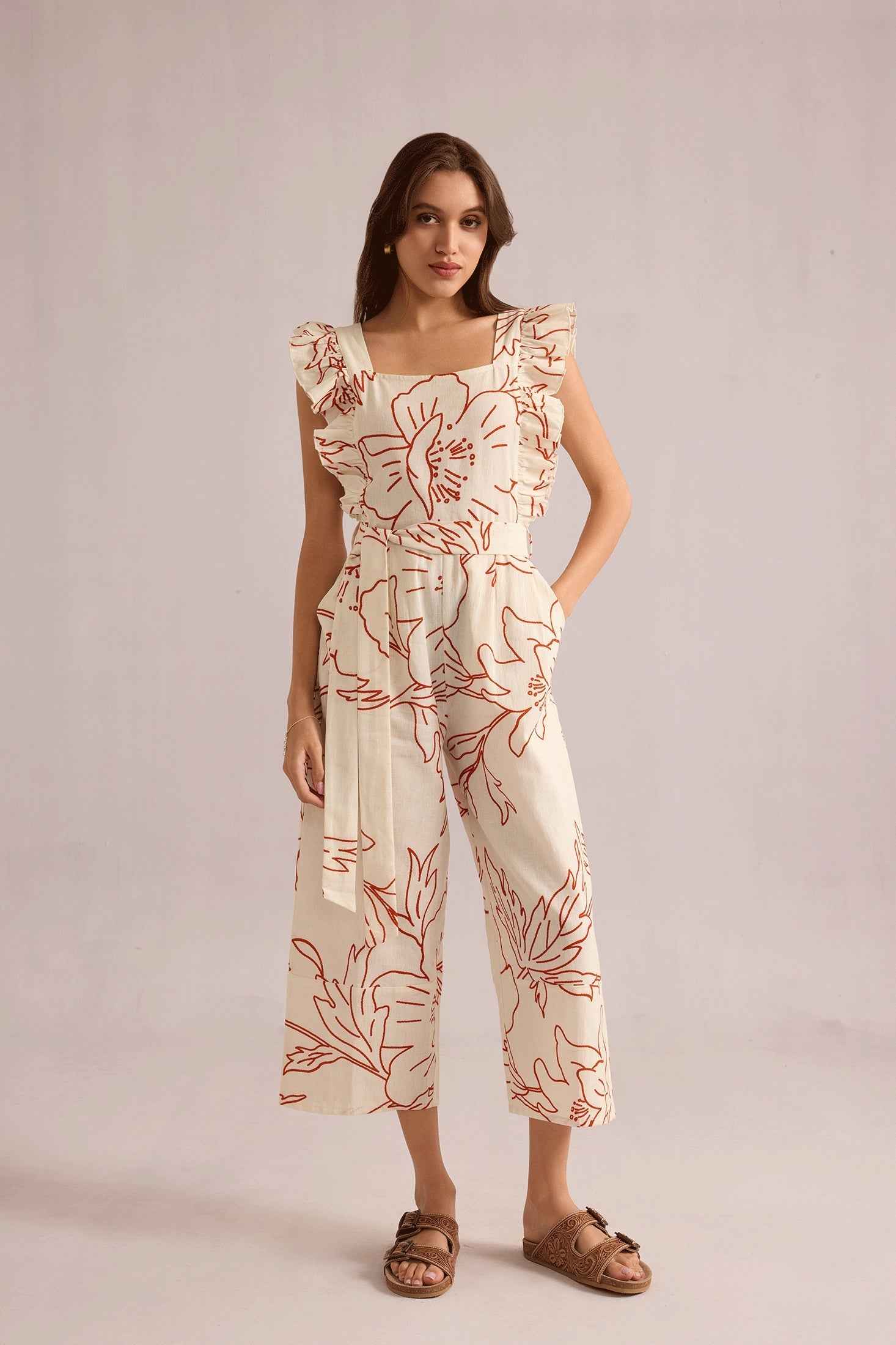 Kassie Ruffled Sleeve Jumper In White