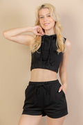 French Terry Sleeveless Hoodie (CAPELLA) - Goddess Imports Marketplace