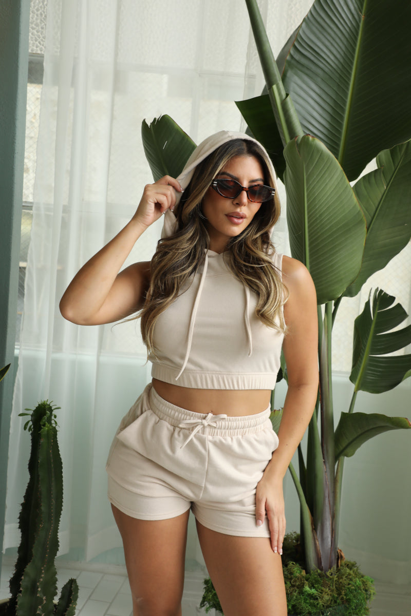 French Terry Sleeveless Hoodie (CAPELLA) - Goddess Imports Marketplace