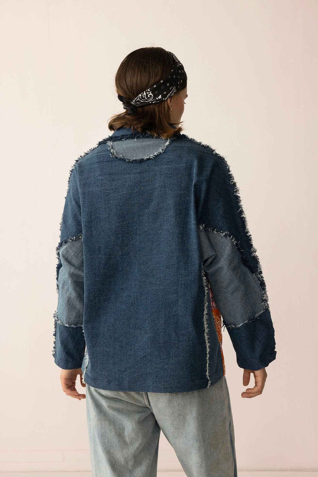 The Tessa Dune Shacket in Copper Denim