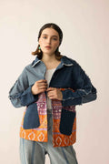 The Tessa Dune Shacket in Copper Denim