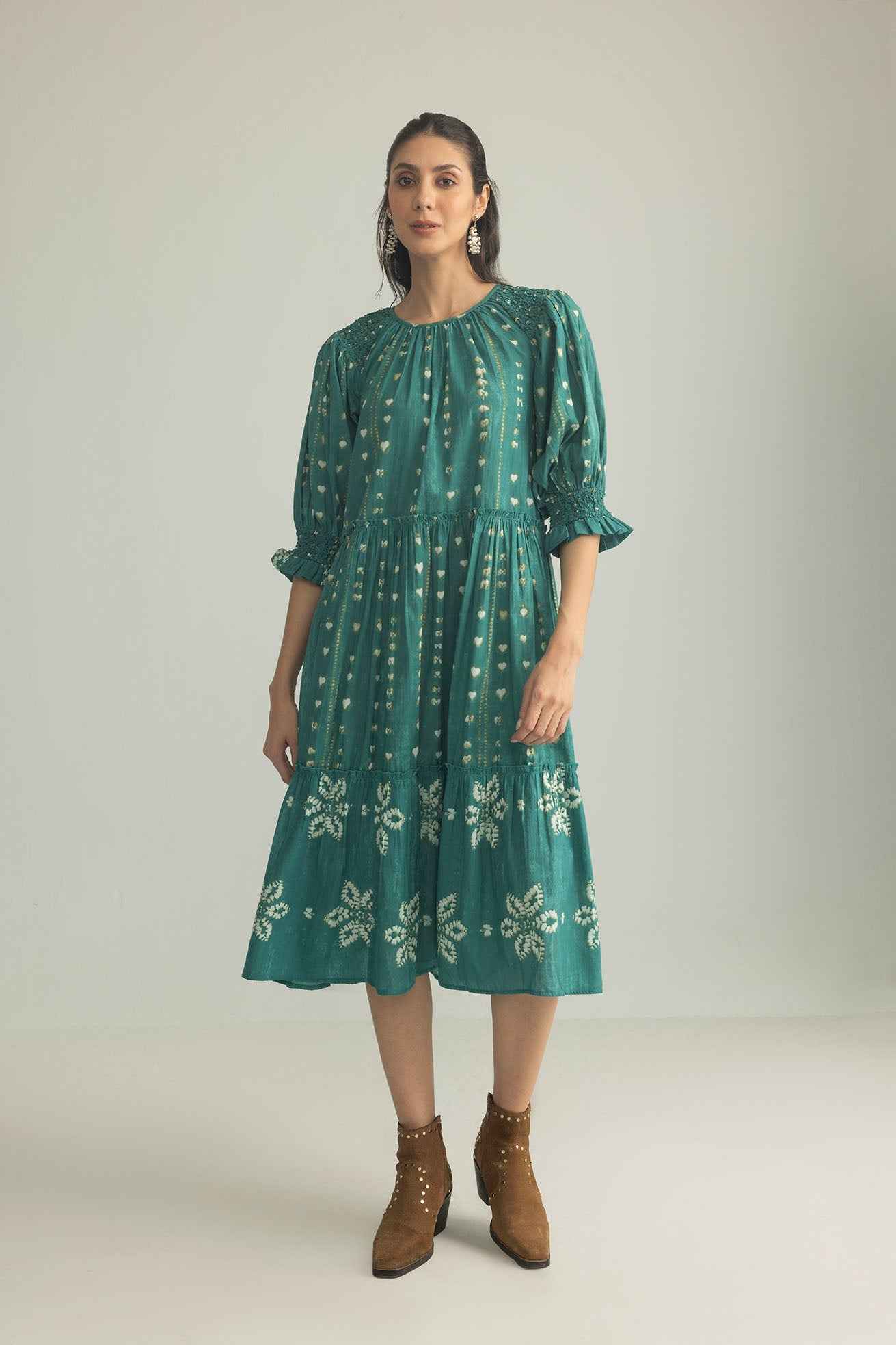 Gypsy Heart Dress in Canyon Teal