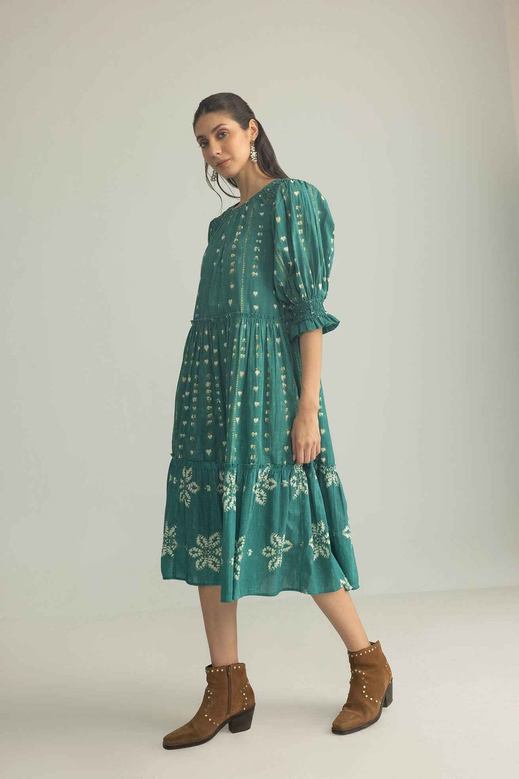 Gypsy Heart Dress in Canyon Teal