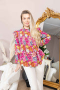 Chromaflora Highneck Top in Jungle Bloom