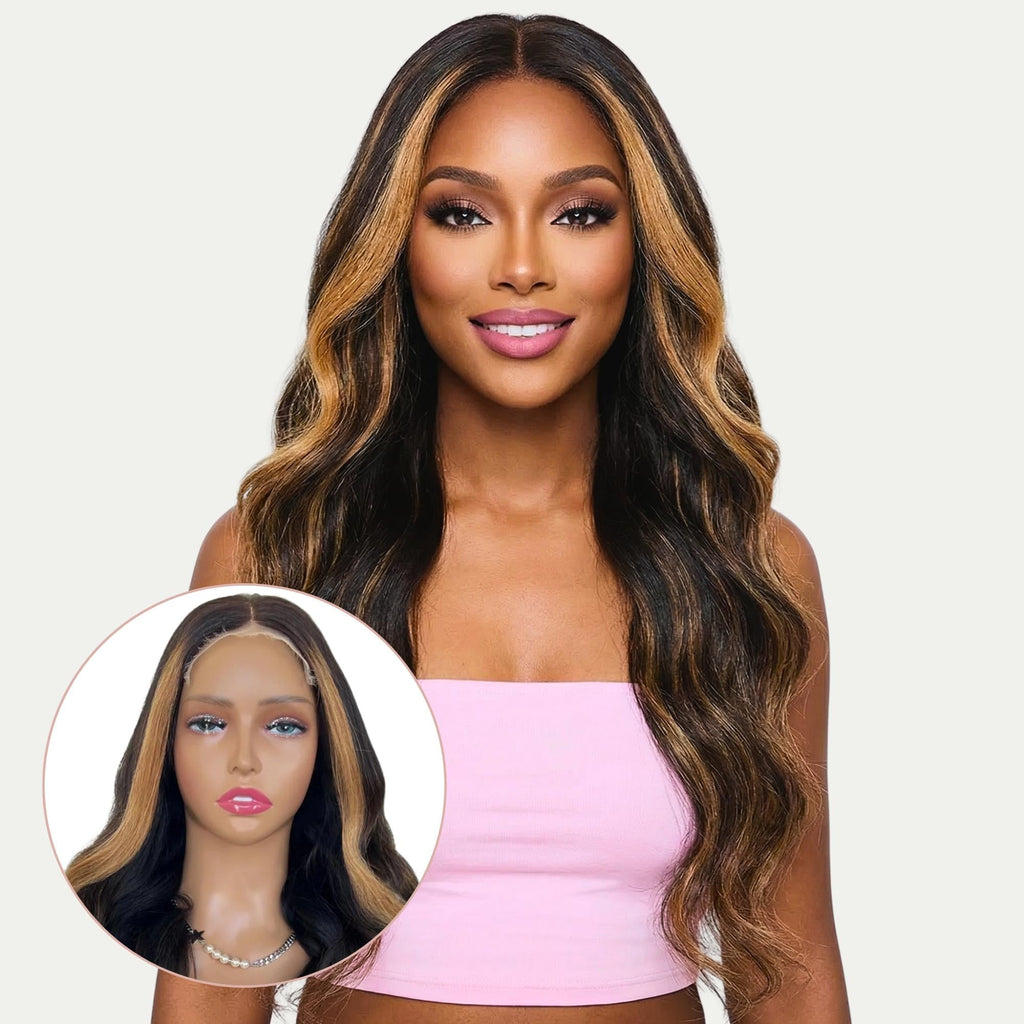 Raw Bianca Glueless 5x5 HD Lace Professionally Colored 100% Human Hair Closure Wig by Private Label