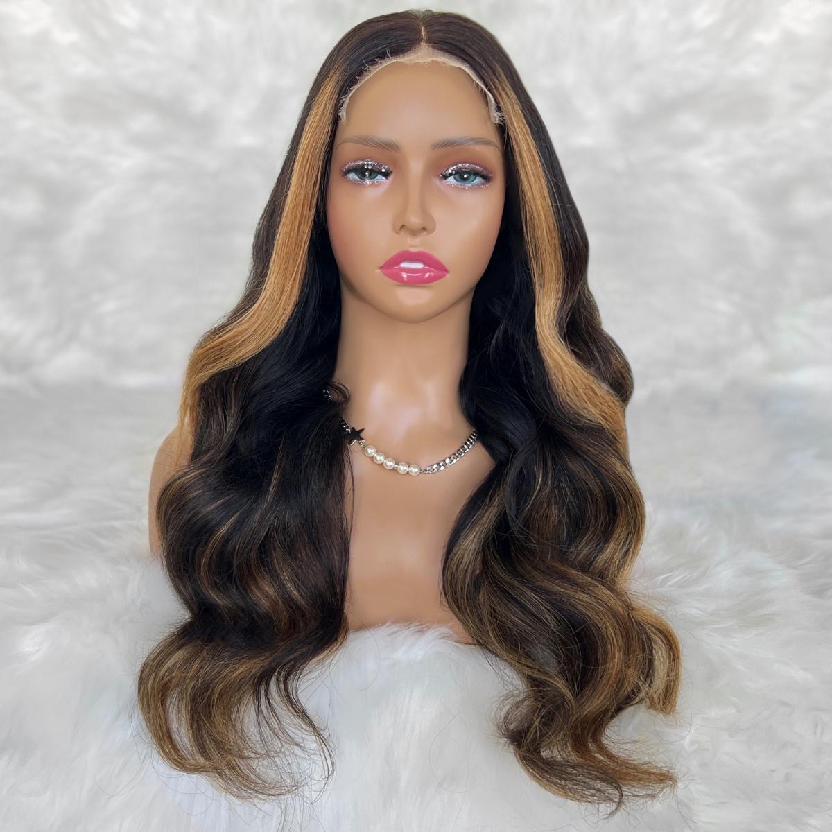 Raw Bianca Glueless 5x5 HD Lace Professionally Colored 100% Human Hair Closure Wig by Private Label