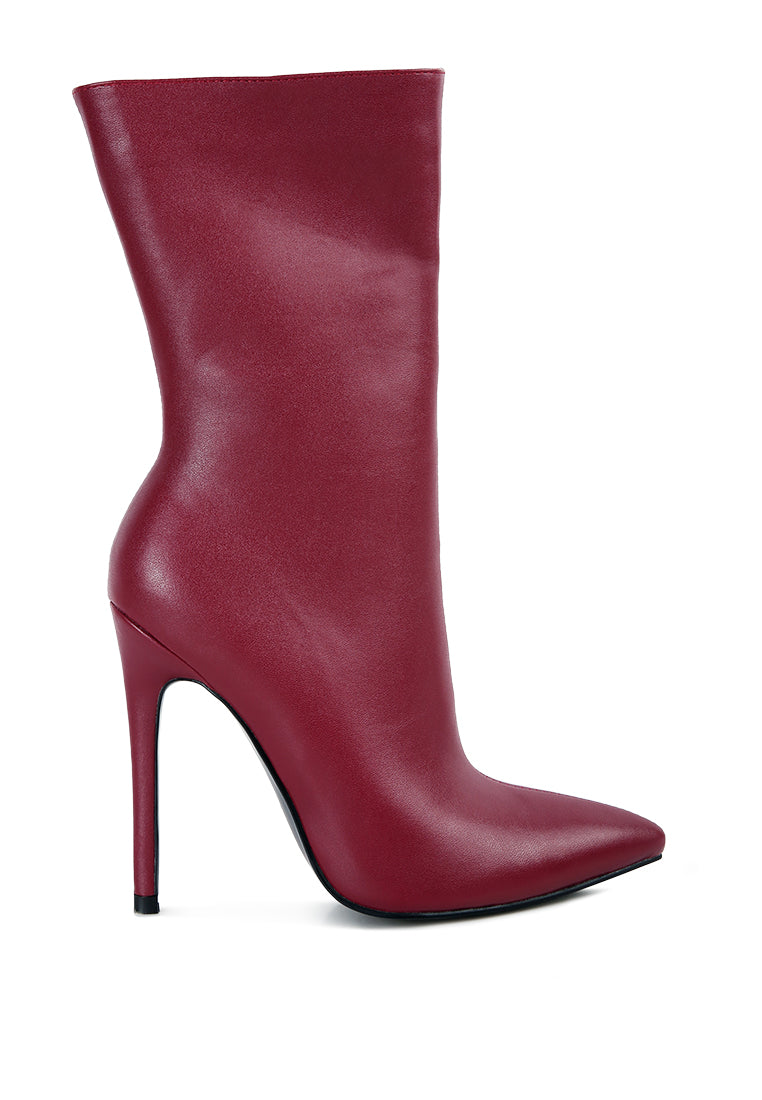 Micah Pointed Toe Stiletto High Ankle Boots - Goddess Imports Marketplace