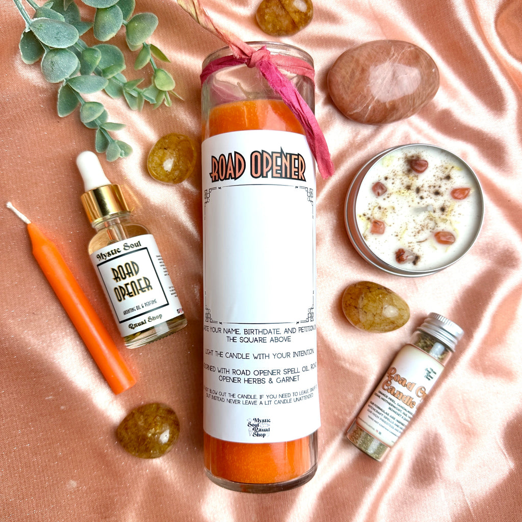 Road Opener 7 Day Candle by Mystic Soul Ritual Shop