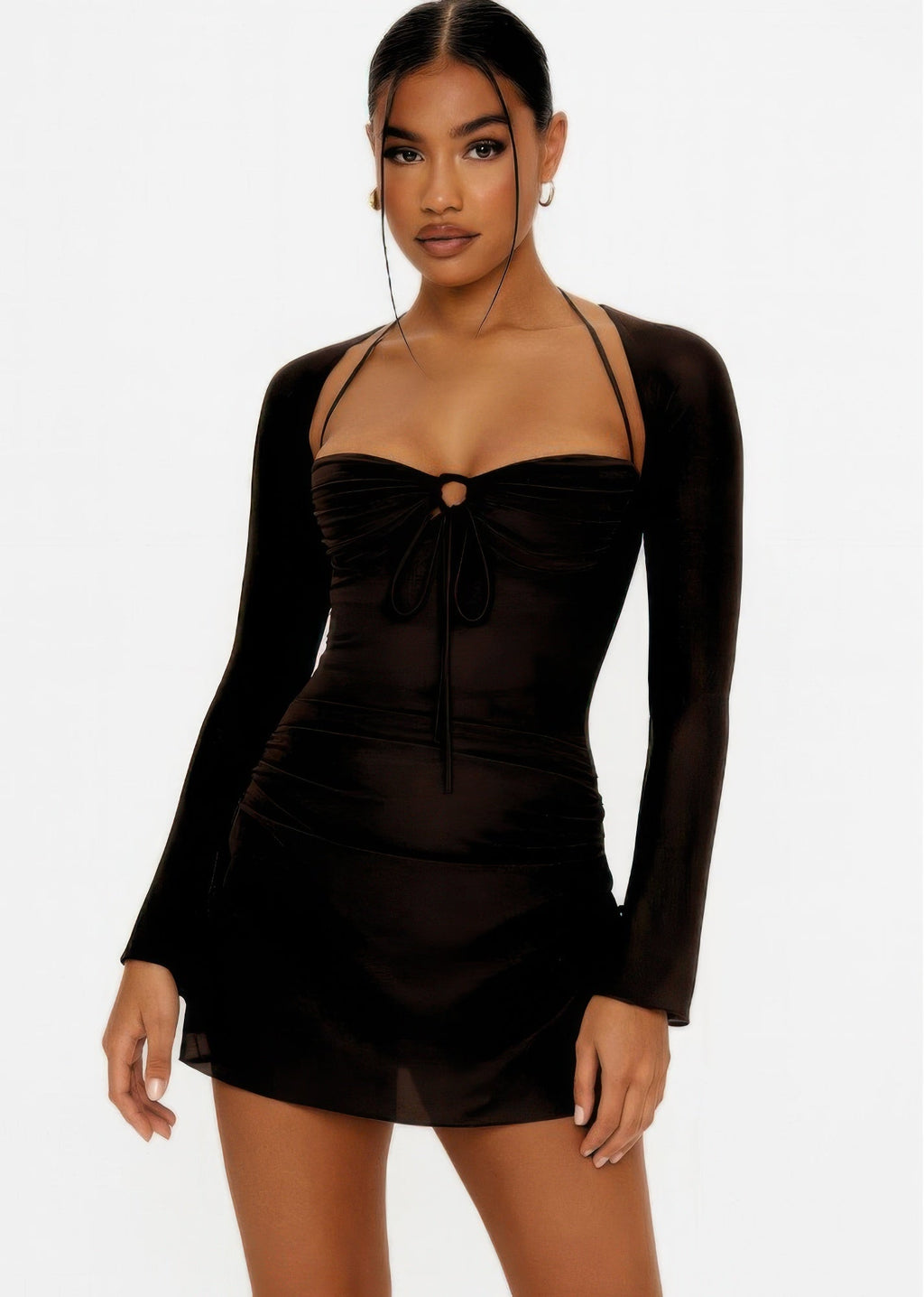 Peek Hole Mini Dress by Selvanelle