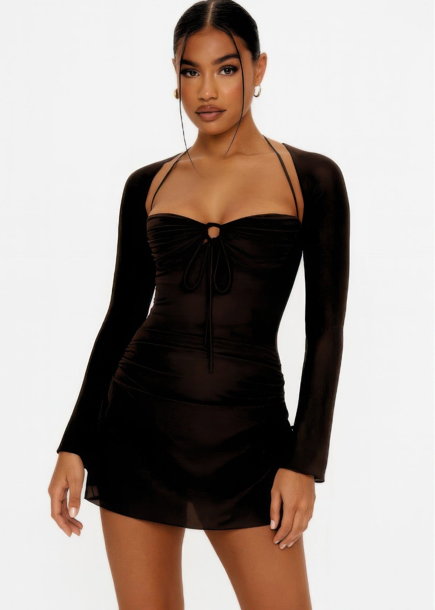 Peek Hole Mini Dress by Selvanelle