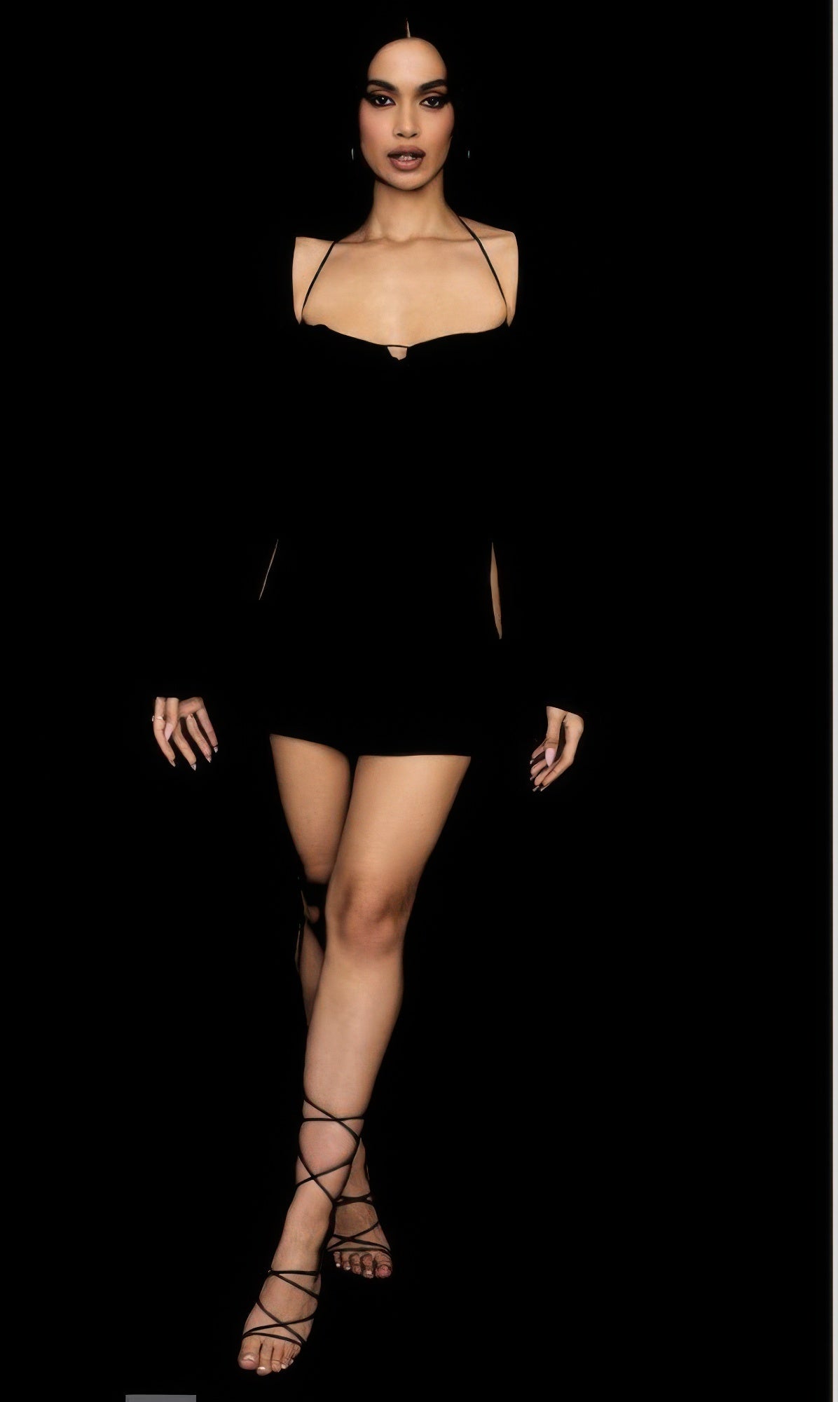 Peek Hole Mini Dress by Selvanelle
