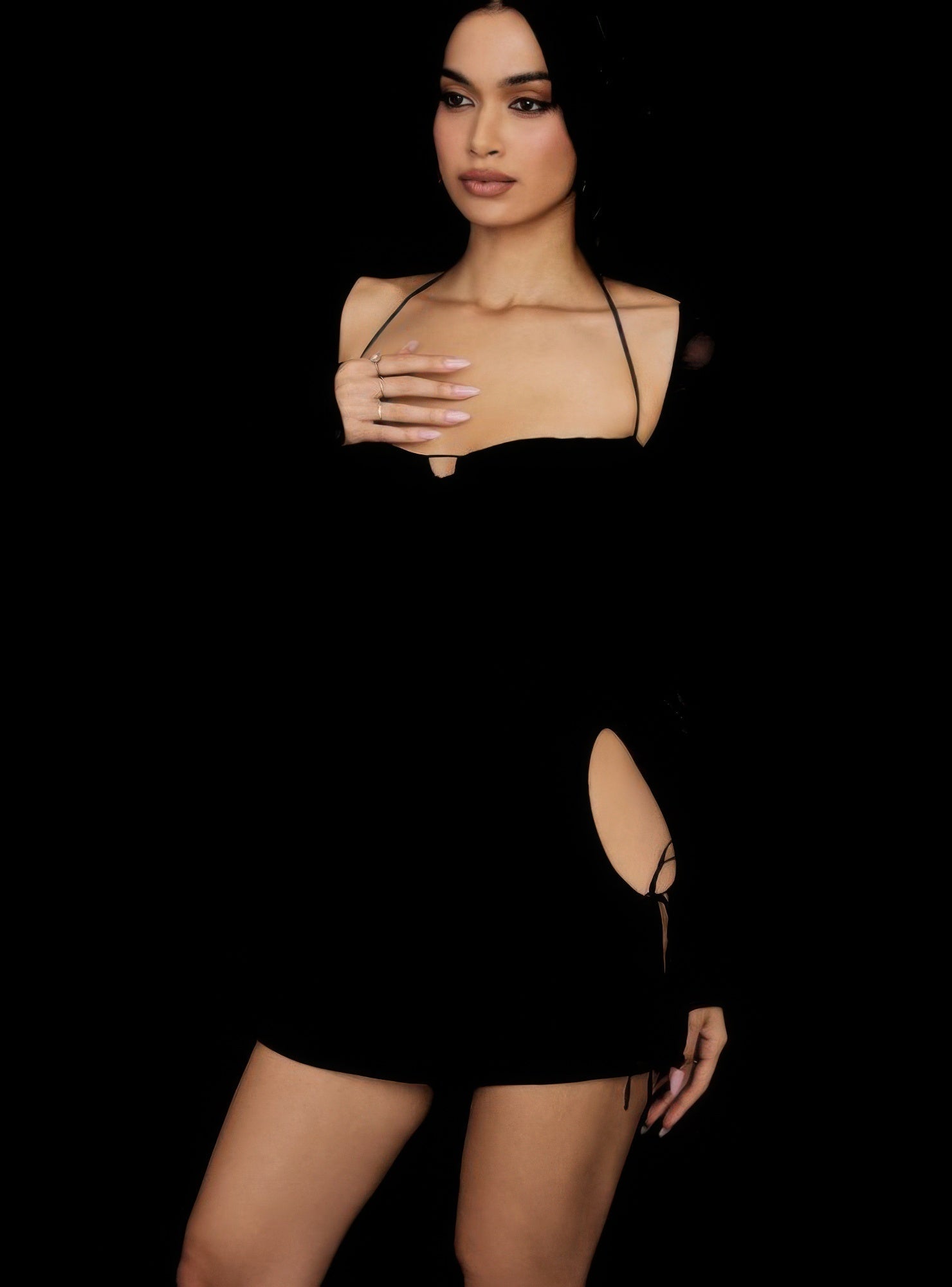 Peek Hole Mini Dress by Selvanelle