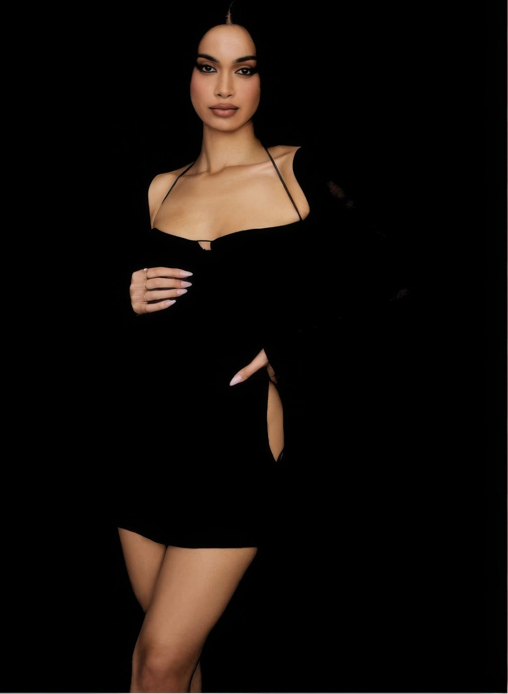 Peek Hole Mini Dress by Selvanelle