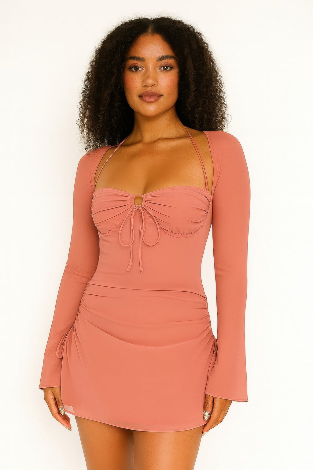 Peek Hole Mini Dress by Selvanelle