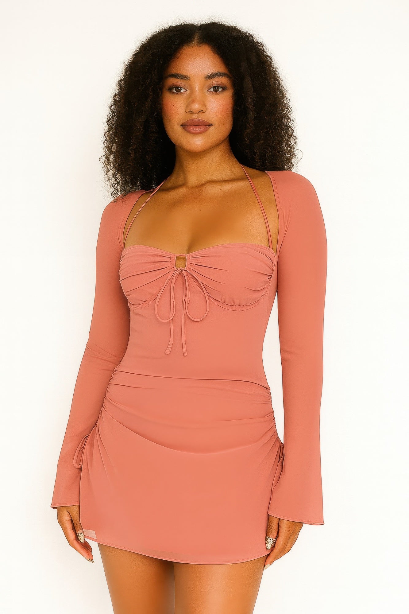 Peek Hole Mini Dress by Selvanelle