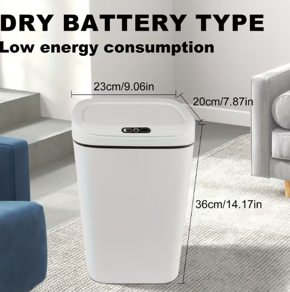 Smart Hands-Free Trash Can – 12L & 17L, Motion Sensor by DailySale
