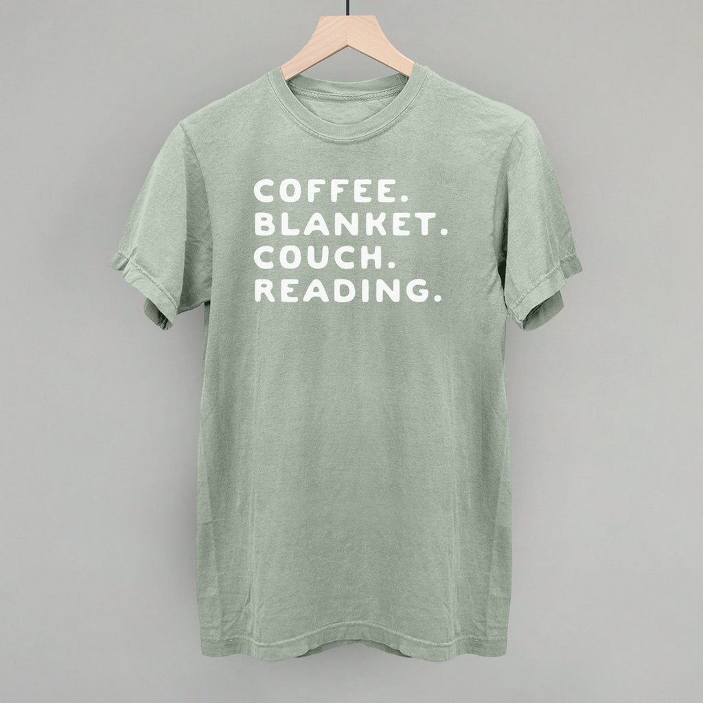 Coffee Blanket Couch Reading