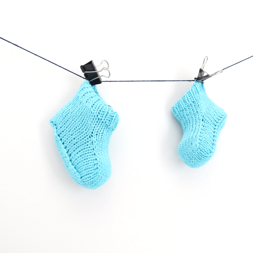 Cotton Candy Baby Booties Knitting Kit