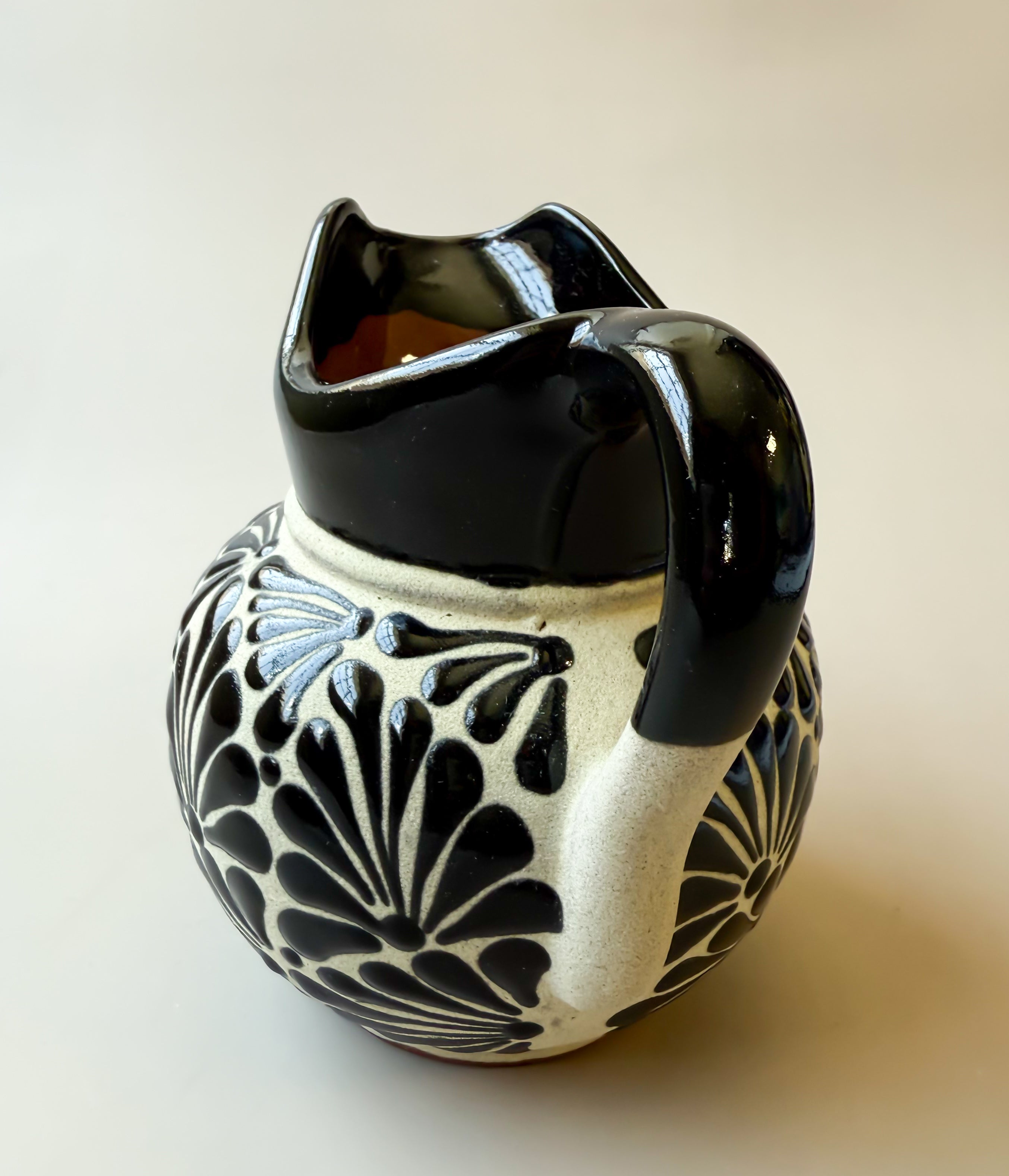 Talavera Style Clay Pitcher - Engobe Jarra Barro by TheMexHub