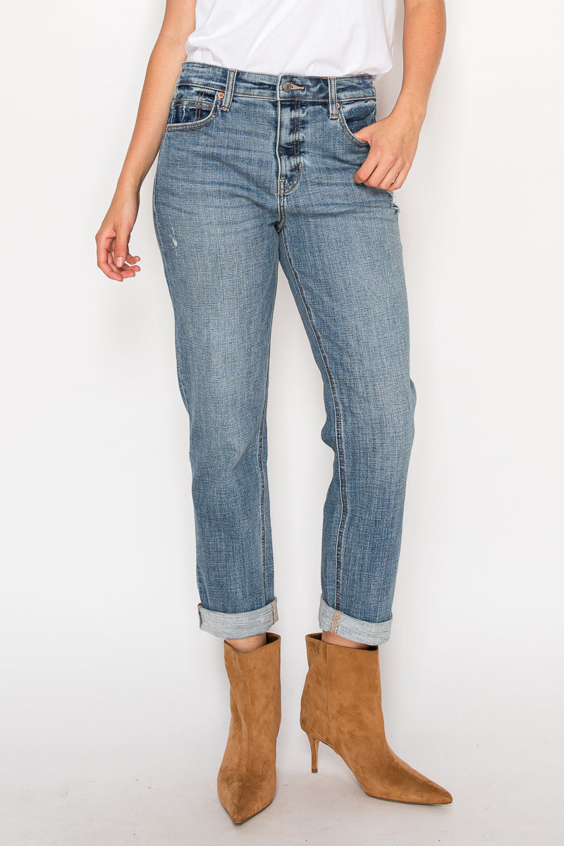 Mid Rise Modern Boyfriend Jeans