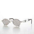 Small Oval Steampunk Vintage Sunglasses - Darius