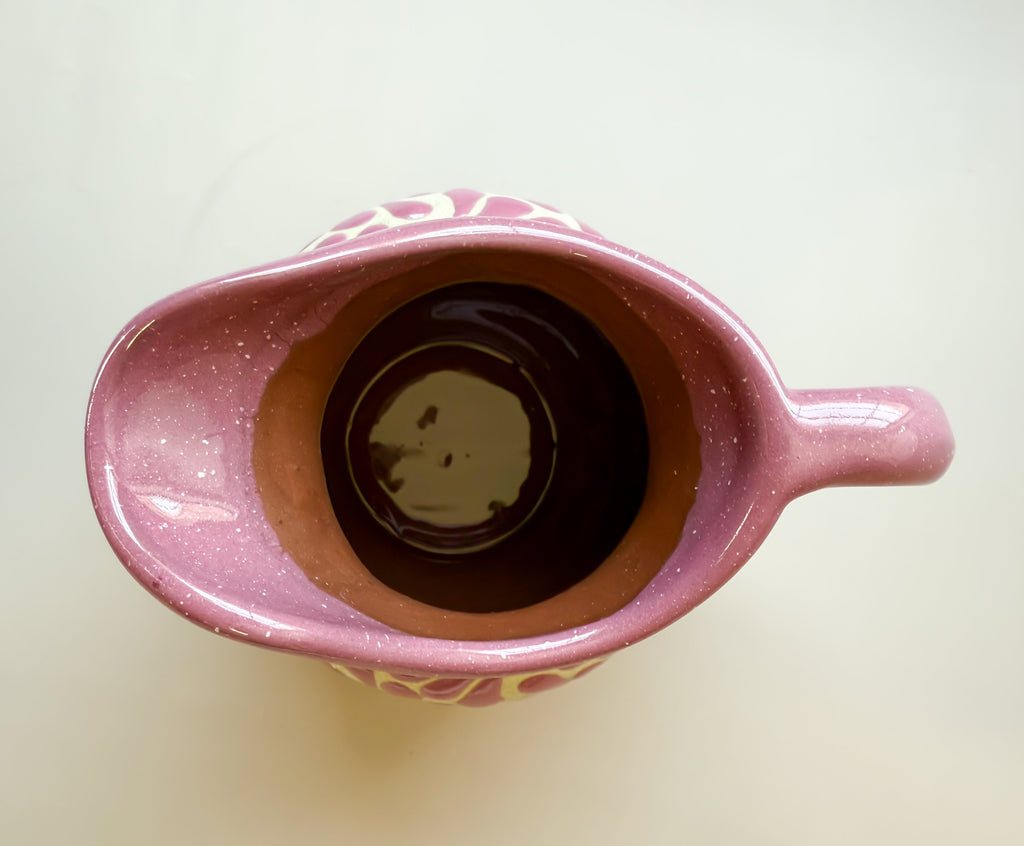 Talavera Style Clay Pitcher - Engobe Jarra Barro by TheMexHub