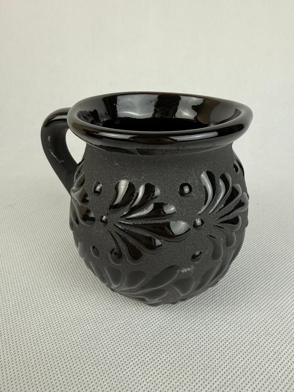 Mexican Clay Mugs Black Engobe - Tazas De Barro Jarrito by TheMexHub