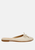 Eras Bow Slip-On Flat Mules - Goddess Imports Marketplace