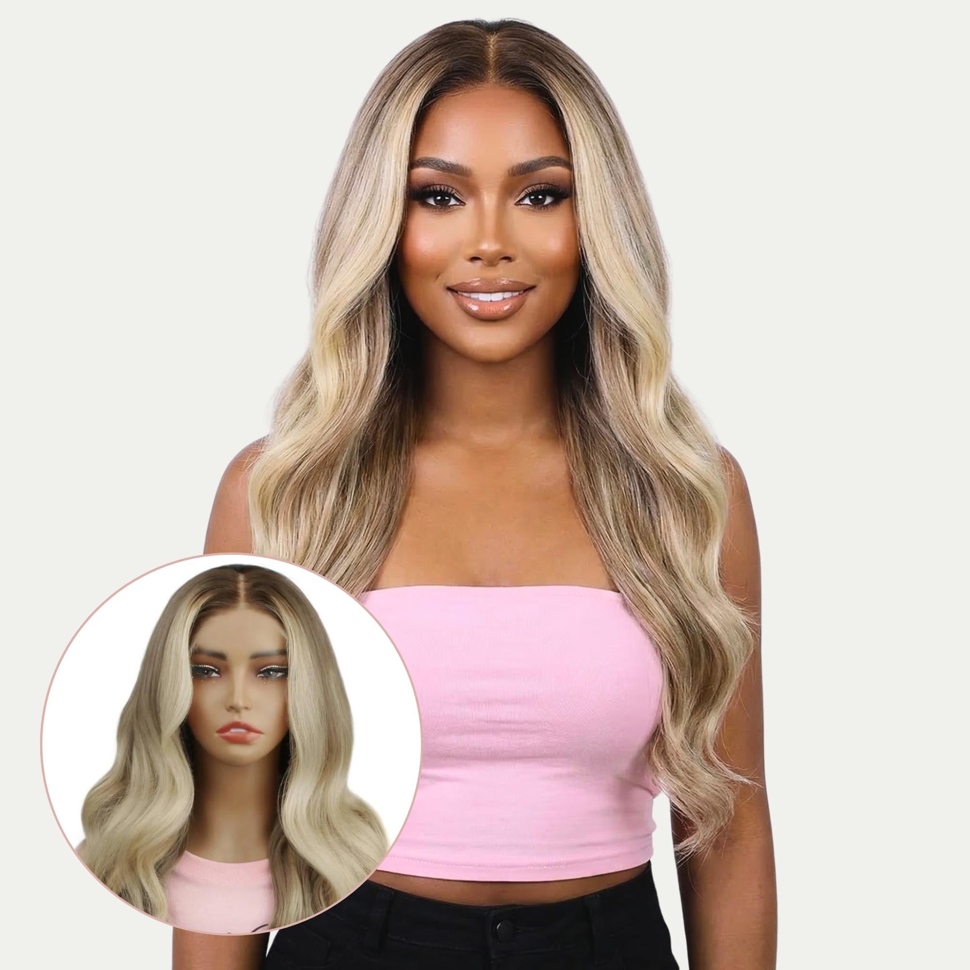 Raw Gabriella Glueless 5x5 HD Lace Professionally Colored 100% Human Hair Closure Wig by Private Label