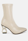 Gaias Fantasy Heel Patent Faux Leather Boots - Goddess Imports Marketplace