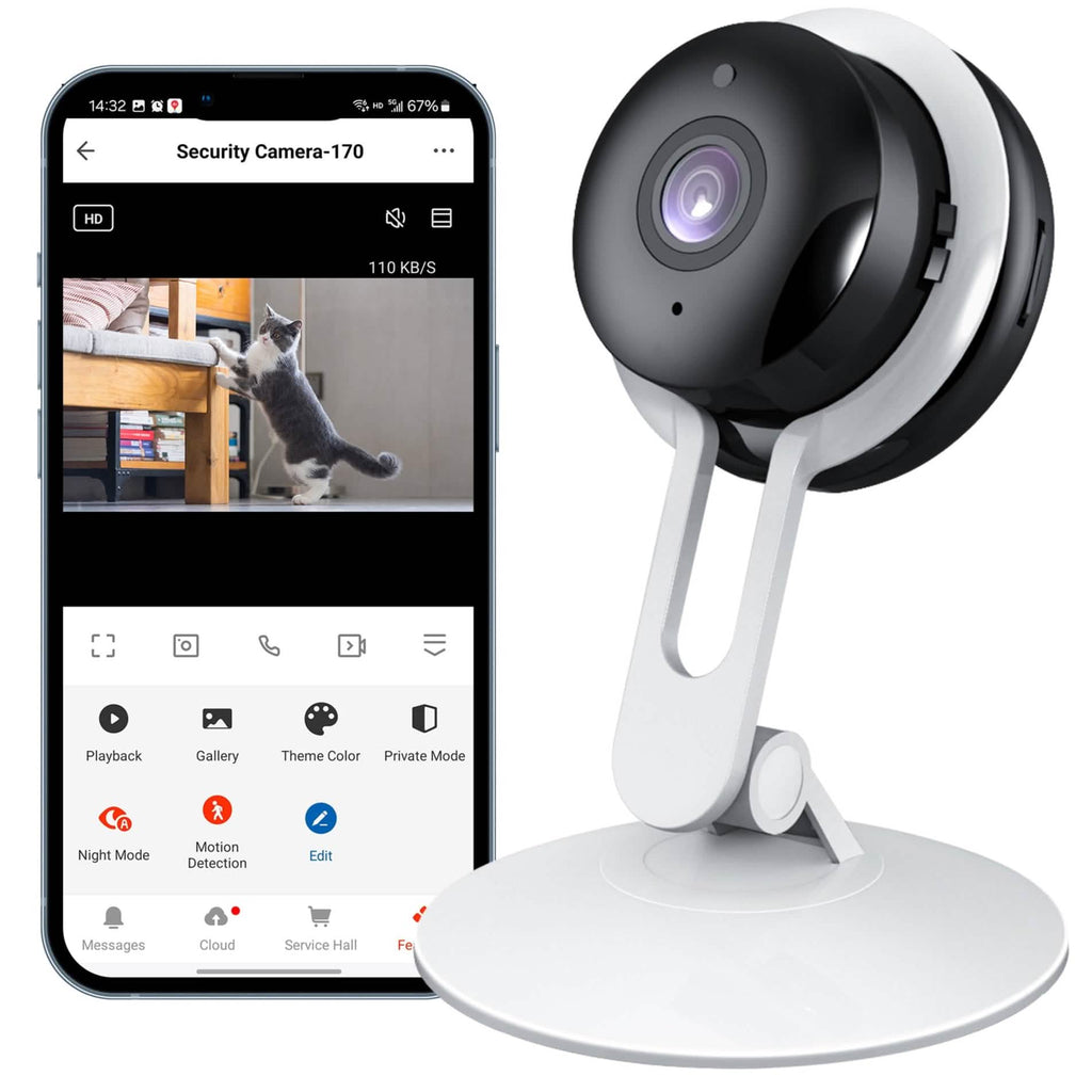 3MP Wireless Smart AI Home Security Camera – Two-Way Audio, Motion Detection, Night Vision by DailySale