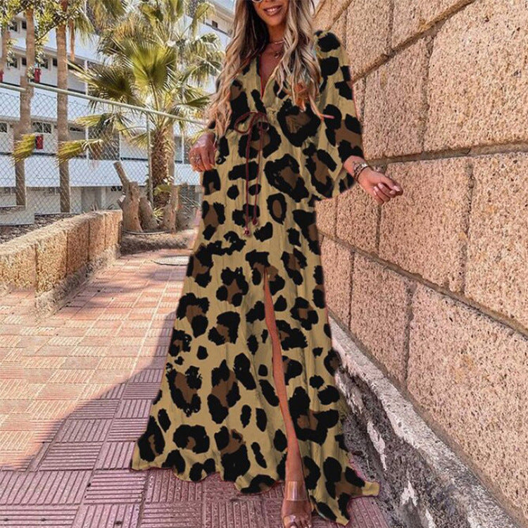 New Vestido Long Sleeve Ladies Loose Peplum Women Fashion