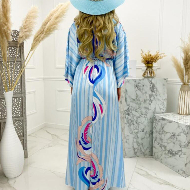 New Vestido Long Sleeve Ladies Loose Peplum Women Fashion