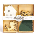 Traditional Holiday 16 PC  Painted Wood Shapes Everett Rd. by Cathe Holden
