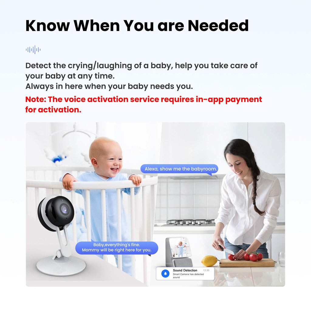 3MP Wireless Smart AI Home Security Camera – Two-Way Audio, Motion Detection, Night Vision by DailySale