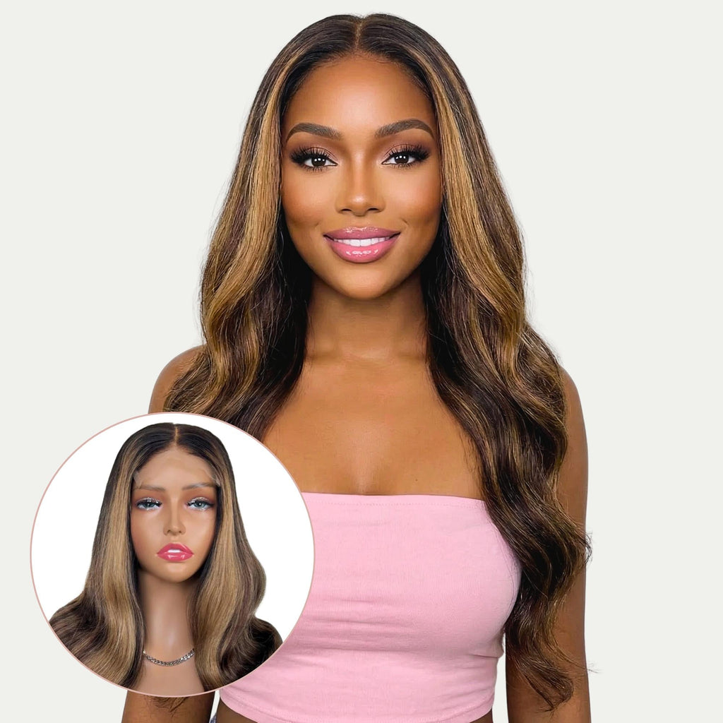 Raw Harper Glueless 5x5 HD Lace Professionally Colored 100% Human Hair Closure Wig by Private Label