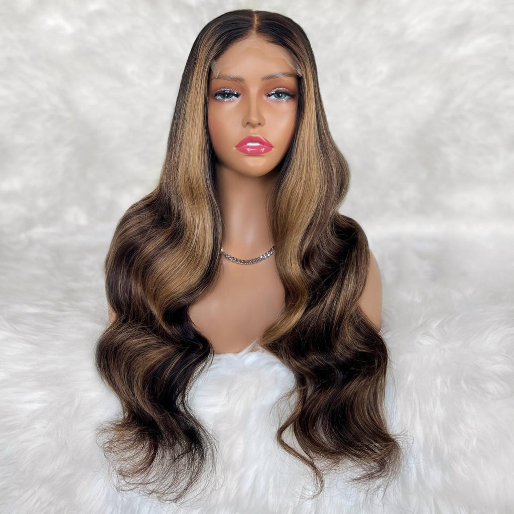 Raw Harper Glueless 5x5 HD Lace Professionally Colored 100% Human Hair Closure Wig by Private Label